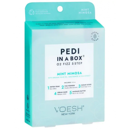 VOESH VOESH Pedi In A Box O2 Fizz 5 in 1 Mint Mimosa Set