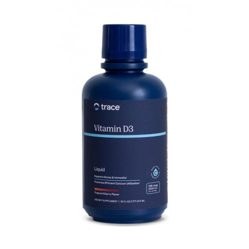 Trace Minerals Liquid Vitamin D3 5000TV Skystas vitaminas D3