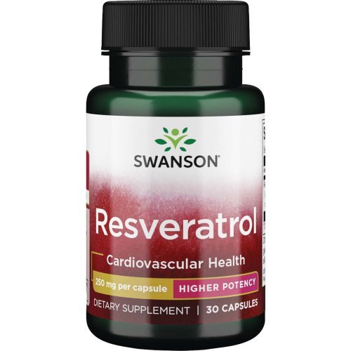 SWANSON Resveratrol 250 Mg Cardiovascular Health Maisto papildas resveratrolis