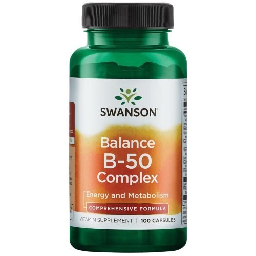 SWANSON Balance B-50 Complex Energy and Metabolism Vitamino B kompleksas