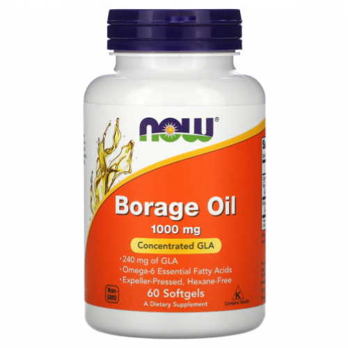 Photos - Vitamins & Minerals Now Foods Foods Borage Oil 1000mg 60 caps. KS175096