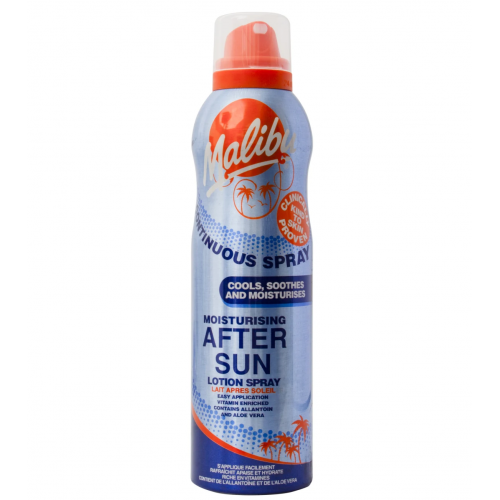 Malibu After Sun Lotion Spray Atvēsinošs izsmidzināms losjons pēc saules