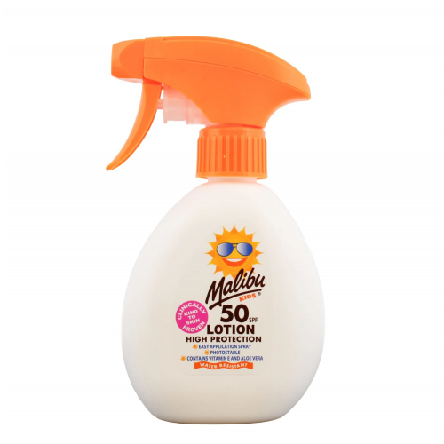 Malibu Kids Trigger Lotion Spray SPF50 Aizsardzība no saules bērniem