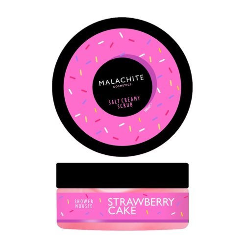 Malachite Cosmetics Strawberry Cake Shower Mousse Dušo suflė