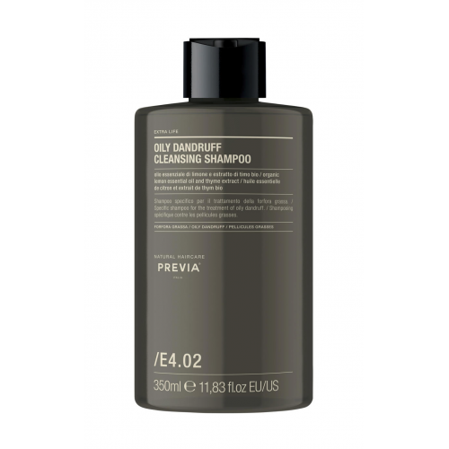 PREVIA Extra Life Oily Dandruff Cleansing Shampoo Šampūnas riebioms pleiskanoms