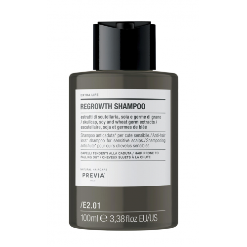 PREVIA Extra Life Regrowth Shampoo Augimą skatinantis šampūnas
