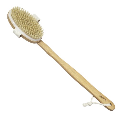 Nuum Cosmetics Body Brush with Detachable Ķermeņa skrubēšanas birste ar noņemamu rokturi