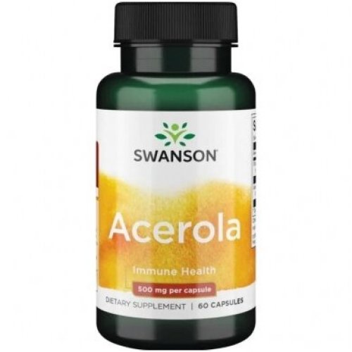 SWANSON Acerola Immune Health 500mg Acerola un naturāls C vitamīns