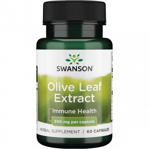 SWANSON Olive Leaf Extract Immune Health Olīvu lapu (oleiropeīna) ekstrakts