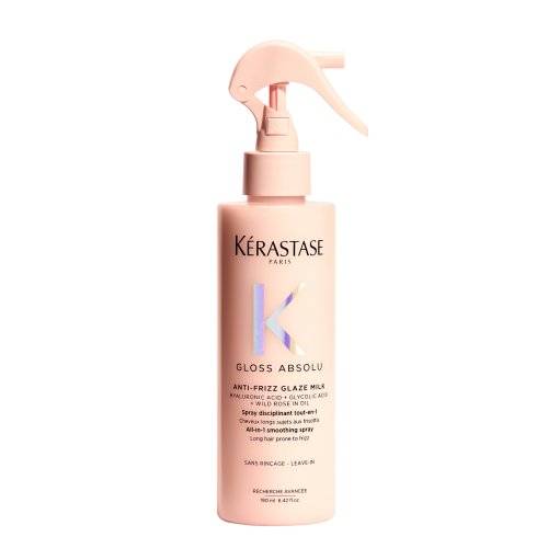 Kérastase Gloss Absolu Anti-Frizz Glaze Milk Hair Spray Kõik ühes siluv pihus pikkadele kahustele juustele