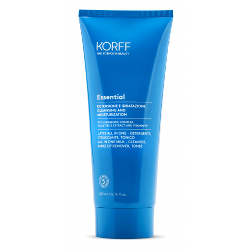 KORFF Essential All in One Milk Cleanser, Make Up Remover & Toner Trigubo poveikio valomasis pienelis