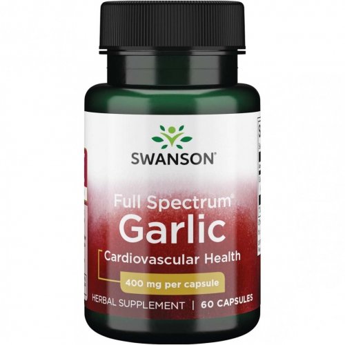 Photos - Vitamins & Minerals Swanson Full Spectrum Garlic Cardiovascular Health 400mg 60 caps. KS860202
