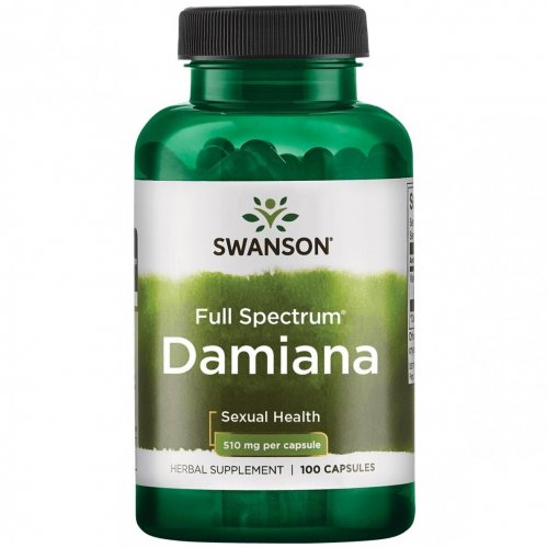 SWANSON Full Spectrum Damiana Sexual Health 510mg Damiana lapai