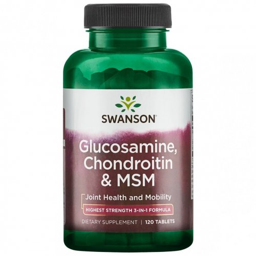 SWANSON Glucosamine, Chondroitin and MSM Joint Health and Mobility Papildas sąnariams