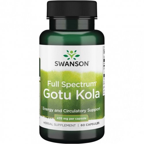 Photos - Vitamins & Minerals Swanson Full Spectrum Gotu Kola Energy and Circulatory Support 435mg 60 caps. KS371609