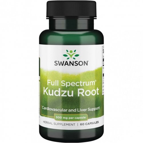 Photos - Vitamins & Minerals Swanson Full Spectrum Kudzu Root Cardiovascular and Liver Support 500mg 60 caps. KS576026