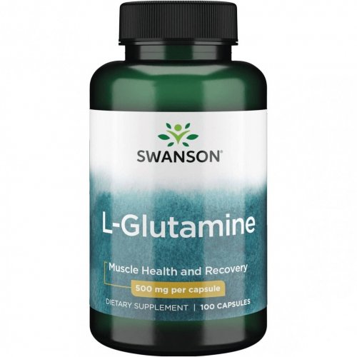 SWANSON L-Glutamine Muscle Health and Recovery 500mg L-Glutaminas