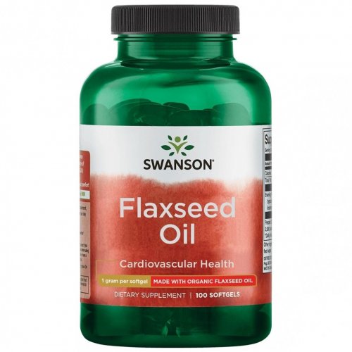 SWANSON Flexseed Oil Cardiovascular Health 1g Linų sėmenų aliejus