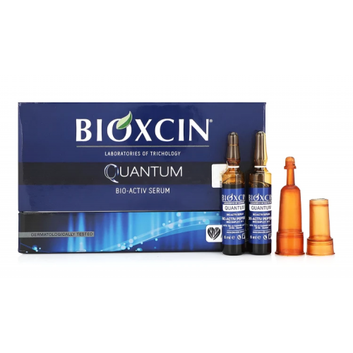 Bioxcin Quantum Bio-Activ Serum Plaukus storinantis serumas su aktyviais peptidais