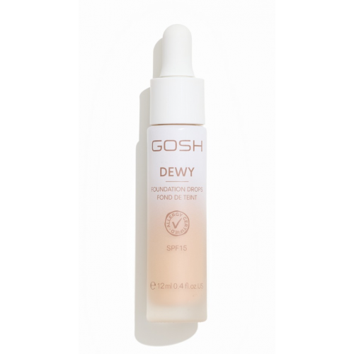 Photos - Foundation & Concealer GOSH Copenhagen Copenhagen Dewy Foundation Drops 12ml 004 Fair KS783434