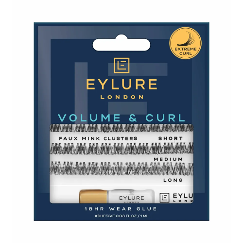 Eylure Volume & Curl Faux Mink Clusters Dirbtinių blakstienų kuokšteliai