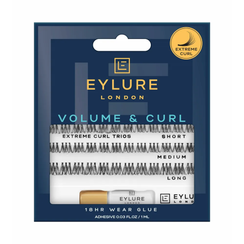 Eylure Volume & Curl Extreme Curl Trio Clusters Kunstlikud ripsmetupsud