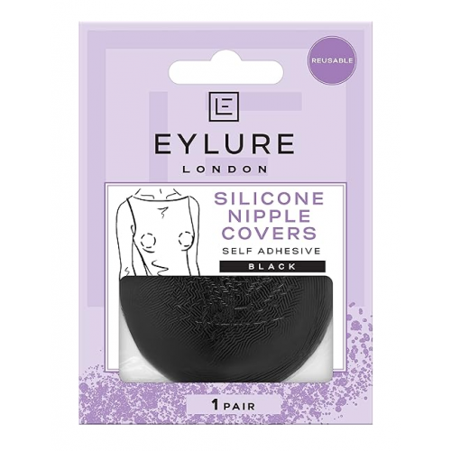 Eylure Silicone Nipple Covers Black 1 pair