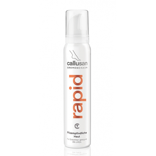 Callusan Rapid Cream Mousse Kreminės putos sudirgusiai ir grybelio pažeistai odai