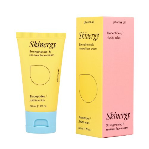 Pharma Oil Skinergy Strengthening Renewal Face Cream Biopeptīdu un aminoskābju krēms
