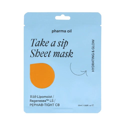 Pharma Oil Take A Sip Sheet Mask Mitrinoša lokšņu sejas maska