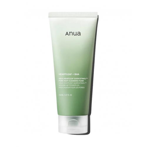 ANUA Heartleaf Quercetinol Pore Deep Cleansing Foam Giliai valančios veido putos