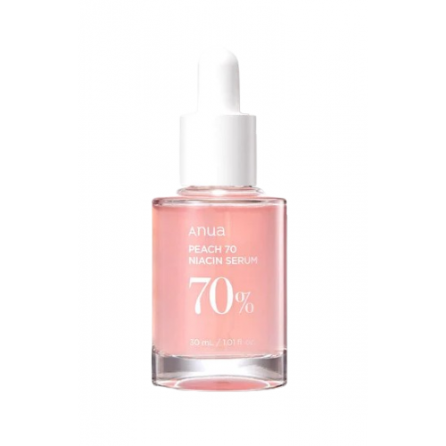 ANUA Peach 70% Niacinamide Serum Švytėjimo veidui suteikiantis serumas