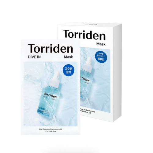 Torriden Dive-In Low Molecular Hyaluronic Acid Mask Pack Veido kaukės