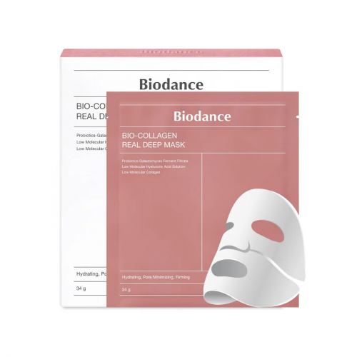 Biodance Bio Collagen Real Deep Mask Giliai drėkinanti veido kaukė  4x34 g.