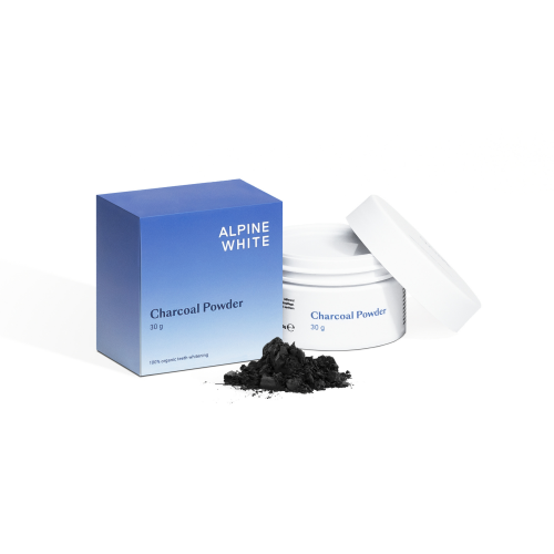 Alpine White Charcoal Powder Aktyvintos anglies milteliai dantims