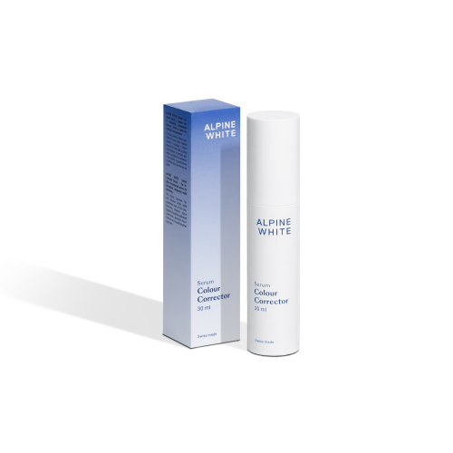 Alpine White Colour Corrector Serum Balinantis serumas dantims