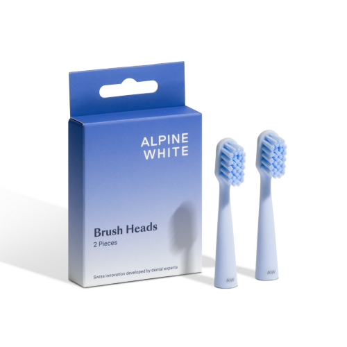 Alpine White Sonic Toothbrush Replacement Heads Keičiamos galvutės dantų šepetėliui