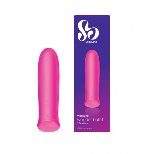 So Divine So Divine Rechargeable Wonder Bullet Vibrator Pink