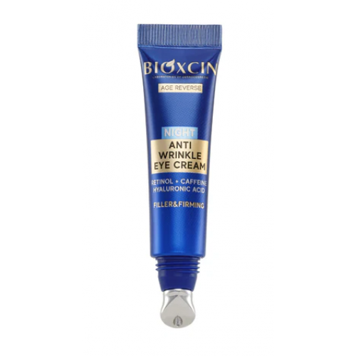 Bioxcin Age Reverse Anti Wrinkle Eye Cream Naktinis paakių kremas su hialurono rūgštimi