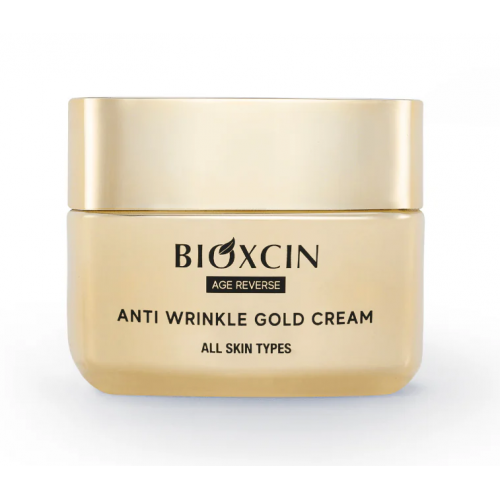 Bioxcin (Bioxsine) Age Reverse Gold Anti Wrinkle Cream Veido kremas su aukso dulkėmis