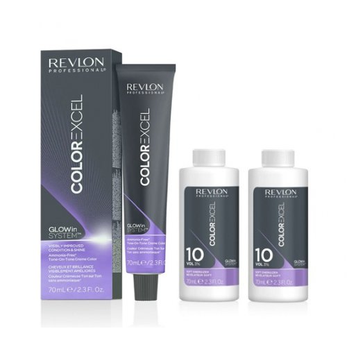 Revlon Professional Color Excel Ammonia-Free* Tone-on-Tone Creme Color + Color Excel Energizer Plaukų dažai ir oksidacinė emulsija