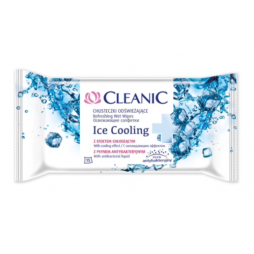 Cleanic Ice Cooling Wet Wipes Drėgnos servetėlės