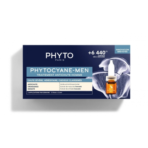 Phyto Phytocyane Anti Hair Loss Treatment For Men 12x3,5ml
