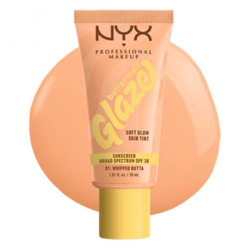 NYX Professional Makeup Buttermelt Glaze Soft Glow Skin Tint SPF30 30ml Whipped Butta