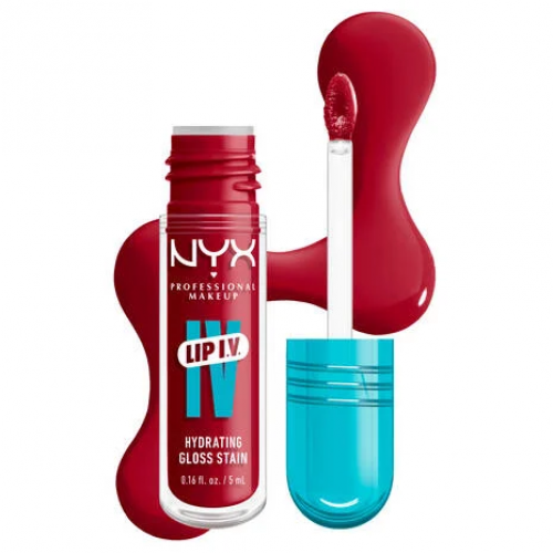 Photos - Lipstick & Lip Gloss NYX Professional Makeup Professional Makeup Lip IV Hydrating Gloss Stain 5ml Red-y.Set.Wet! KS598972