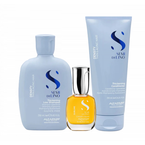 AlfaParf Milano Density Thickening Set Komplekts plāniem, laika gaitā bojātiem matiem