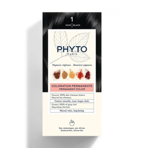 Phyto Phyto Permanent Hair Color without Ammonia 1 Black