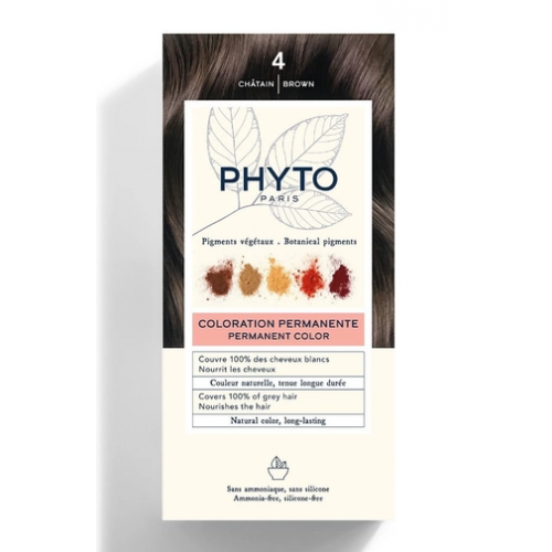 Phyto Phyto Permanent Hair Color without Ammonia 4 Brown