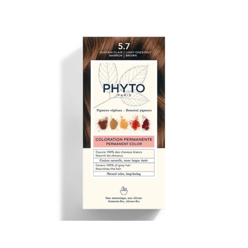 Phyto Phyto Permanent Hair Color without Ammonia 5.7 Light Chestnut Brown