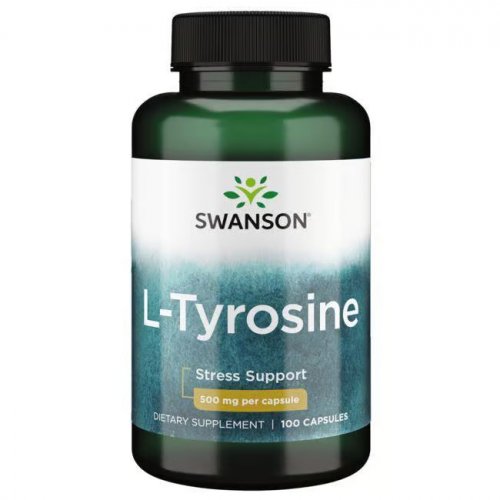 SWANSON L-Tyrosine 500mg Stress Support Maisto papildas L-Tirozinas